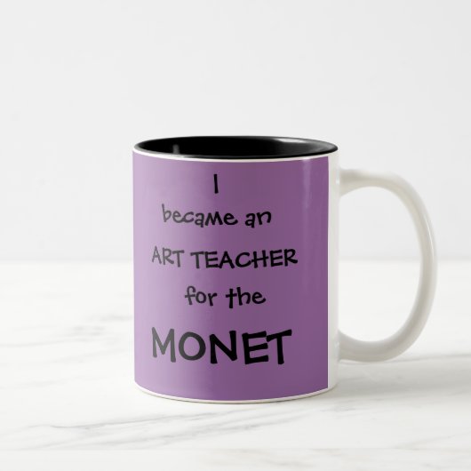 Tasse 2 Couleurs Mug, Monet, cadeau pour un enseignant (Droit)