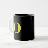 Tasse 2 Couleurs Mug-O café monogramme (Devant gauche)