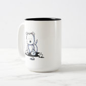 Tasse 2 Couleurs Muggers Westie TP (Devant gauche)