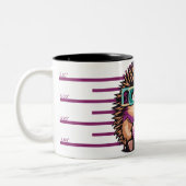 Tasse 2 Couleurs Mugshot d'amour de hérisson (Gauche)