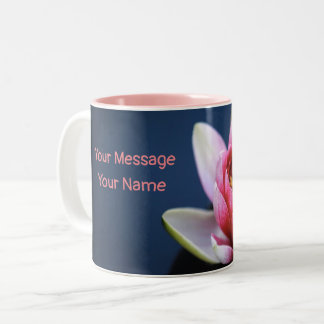 Tasse 2 Couleurs Mugue bicolore fleur rose