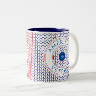 Tasse 2 Couleurs Mugue bicolore pour vétéran de la marine américain