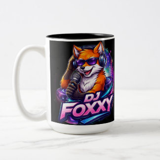 TASSE 2 COULEURS MUGUE CAFÉ À DEUX TONS DJ FOXXY 2