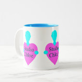 Tasse 2 Couleurs Mugue logo triple Studio Chloe (Devant gauche)