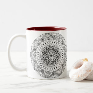 Tasse 2 Couleurs Mugue Mandala Cœur