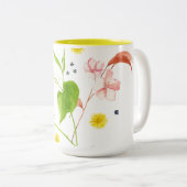 Tasse 2 Couleurs muguet de fleur sauvage (Devant droit)