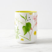 Tasse 2 Couleurs muguet de fleur sauvage (Centre)
