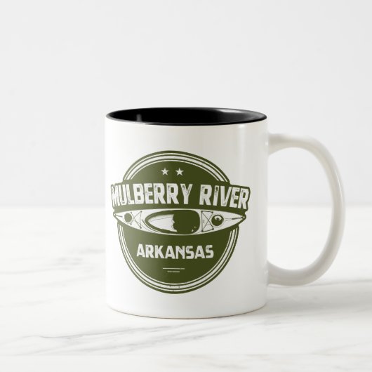 Tasse 2 Couleurs Mulberry River, Arkansas (Droit)