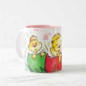 Tasse 2 Couleurs mule de pâques (Devant gauche)