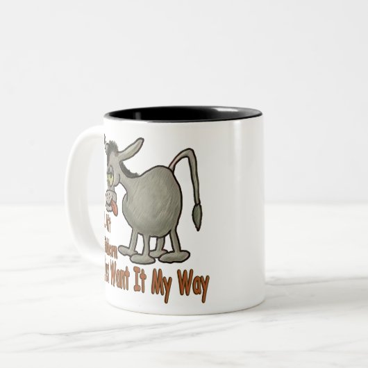 Tasse 2 Couleurs Mule têtue (Devant gauche)