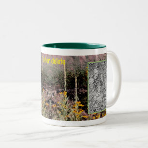 Tasse 2 Couleurs Mulleins Black Eyed Susan Flowers Ajouter votre ph