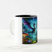 Tasse 2 Couleurs Multicolor Dragon Volant (Devant gauche)