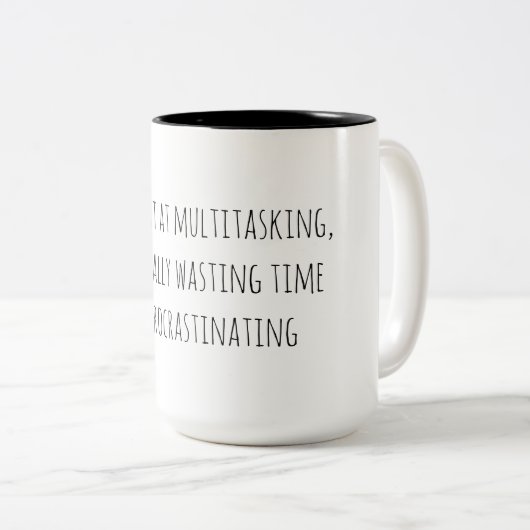 Tasse 2 Couleurs Multitâche drôle (Devant droit)