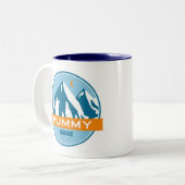 Tasse 2 Couleurs Mummy Mountain Range Colorado (Devant gauche)