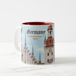 Tasse 2 Couleurs Munich allemand, personnalisable