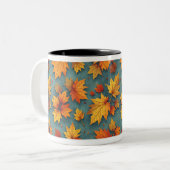 Tasse 2 Couleurs muqueuse à feuilles tombées (Devant gauche)