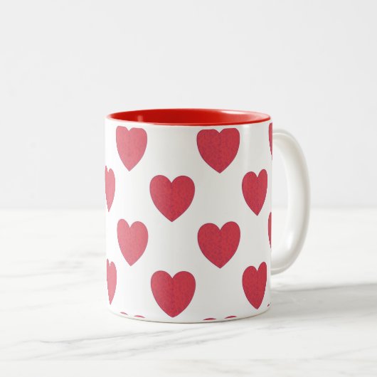 Tasse 2 Couleurs muqueuse cardiaque (Devant droit)