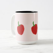 Tasse 2 Couleurs muqueuse de fraise (Devant gauche)