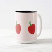 Tasse 2 Couleurs muqueuse de fraise (Devant droit)