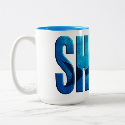 Tasse 2 Couleurs muqueuse de requin (Gauche)