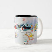 Tasse 2 Couleurs Muqueuse de saison hivernale (Devant droit)