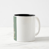 Tasse 2 Couleurs muqueuse florale (Devant droit)