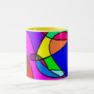 Tasse 2 Couleurs muqueuse multicolore