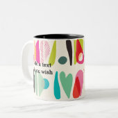 Tasse 2 Couleurs muqueuse personnalisée (Devant gauche)