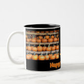 Tasse 2 Couleurs Mur Citrouille d'Halloween (Gauche)