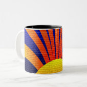 Tasse 2 Couleurs Mur du coucher du soleil (Devant gauche)