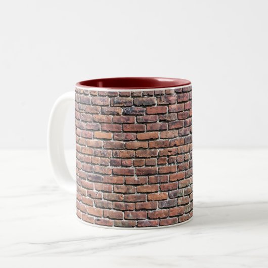Tasse 2 Couleurs Mur en briques (Devant gauche)