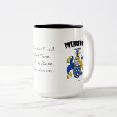 Tasse 2 Couleurs Murray Family Crest, Traduction & Signification (Devant droit)
