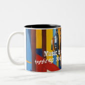 Tasse 2 Couleurs Music is What Feelings Sound Like (Gauche)