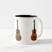 Tasse 2 Couleurs Musical Abstrait Guitares Cool (Devant droit)