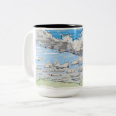 Tasse 2 Couleurs Musique (Devant gauche)