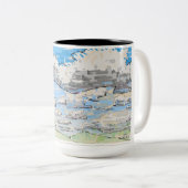 Tasse 2 Couleurs Musique (Devant droit)
