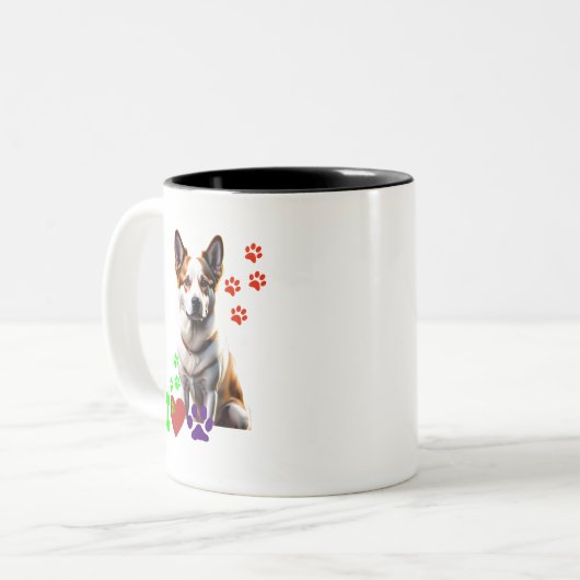 Tasse 2 Couleurs Musique (Devant gauche)