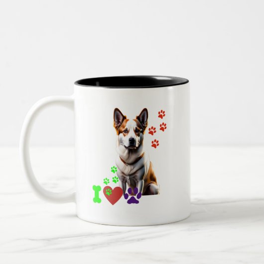 Tasse 2 Couleurs Musique (Gauche)