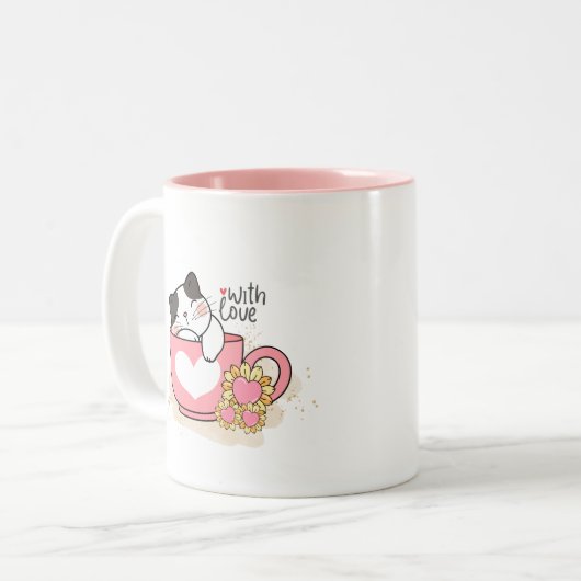 Tasse 2 Couleurs Musique (Devant gauche)