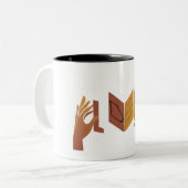 Tasse 2 Couleurs Musique (Devant gauche)