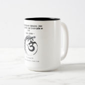 Tasse 2 Couleurs Musique (Devant droit)