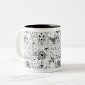 Tasse 2 Couleurs Musique (Devant gauche)