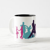 Tasse 2 Couleurs Musique (Devant gauche)