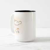 Tasse 2 Couleurs Musique (Devant gauche)