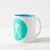 Tasse 2 Couleurs Musique à café Aquarius (Devant droit)