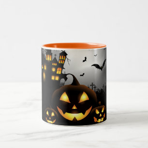 Tasse 2 Couleurs Musique à café Halloween