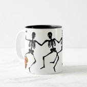 Tasse 2 Couleurs Musique à café Halloween (Devant gauche)