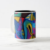 Tasse 2 Couleurs Musique à deux tons (Devant gauche)