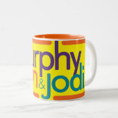 Tasse 2 Couleurs Musique à deux tons MSJ (Devant droit)