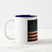 Tasse 2 Couleurs Musique à drapeau américain (Gauche)